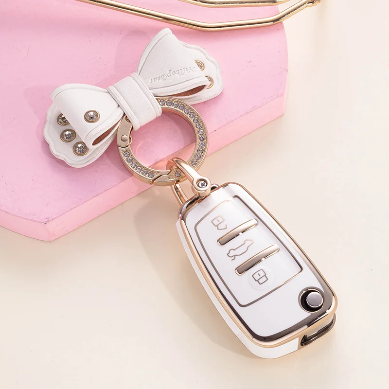 Chery ARRIZO7 E3 E5 A3 A5 Tiggo 2 3 5 3X Fulwin2 Eastar 3 버튼 열쇠가없는 보호 커버 액세서리 용 새 TPU 자동차 키 케이스