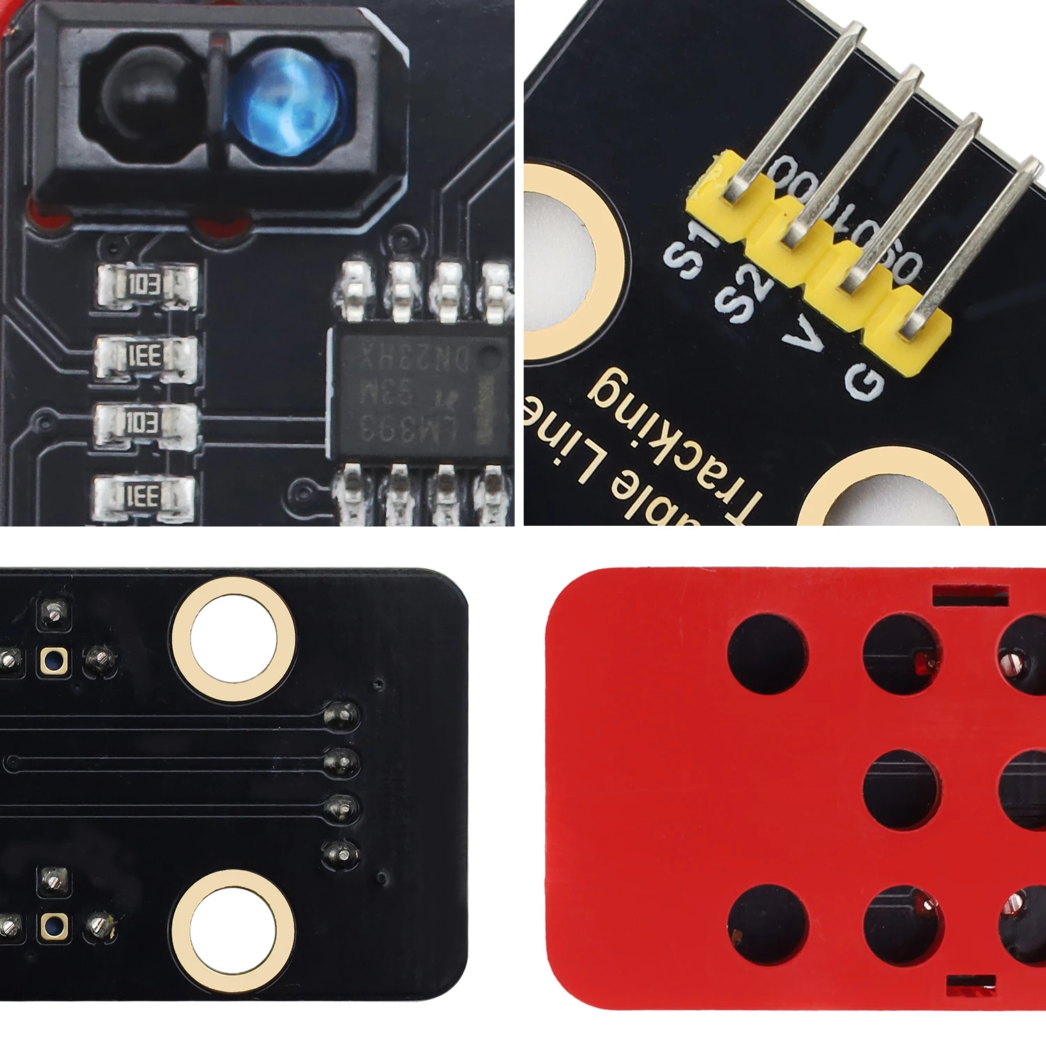 Dual Line Tracking Sensor Module 2-Way Tracking Line Sensor For Arduino Robot Projects Compatible With Lego Blocks
