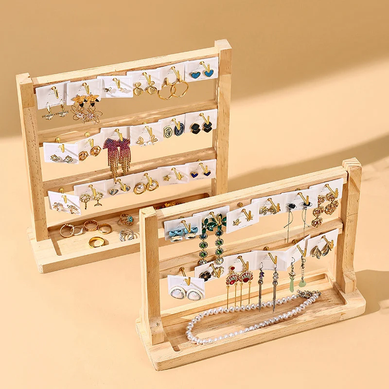 Jewelry Organizer Multi Tiers Jewelry Holder Jewelry Display Stand Earring Holder with Hooks for Rings Bracelets Showcase