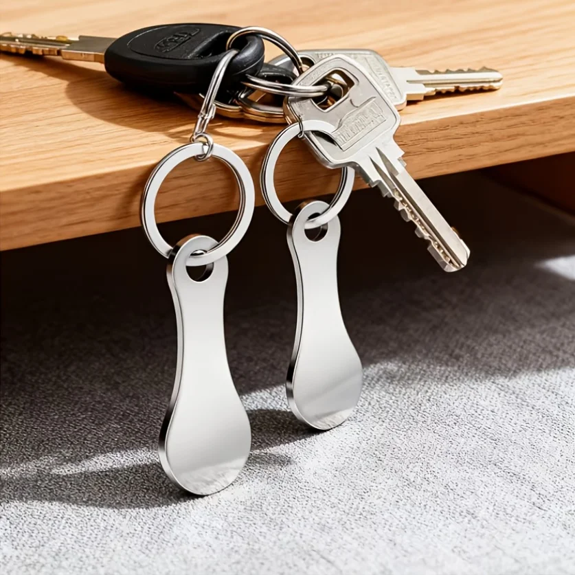 1Pcs Anti Loss Shopping Cart Token, Exquisite Backpack Decoration, Novel Keychain