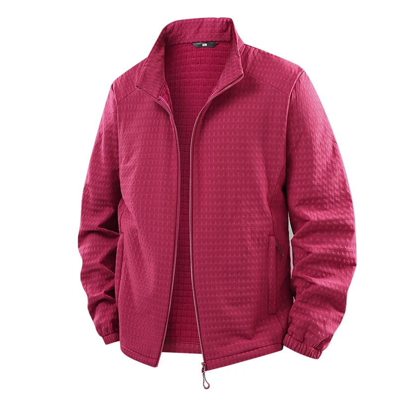 Nieuwe herenjassen voor lente en herfst: Effen jassen, vrijetijdsjassen, herenjassen met camouflage opstaande kraag. Maten: L