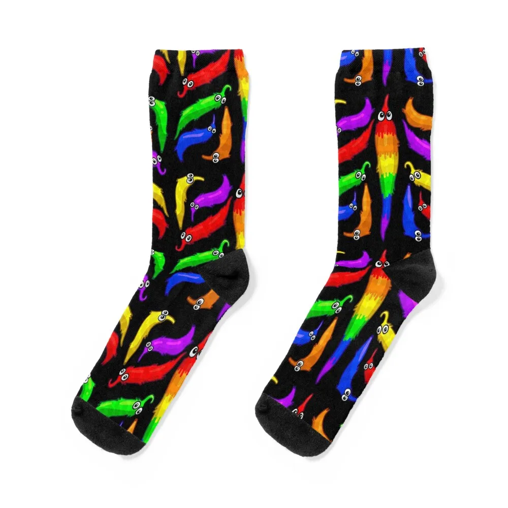 

gay pride worms! Socks Men's Children's Sports Socks Man Women's