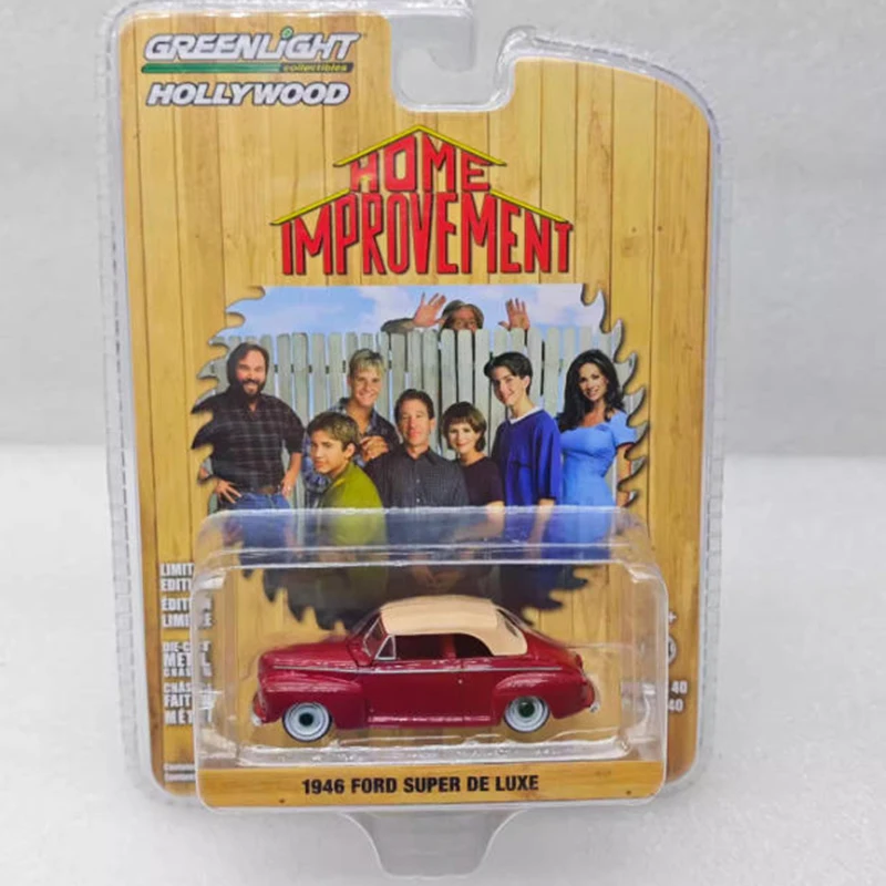 

GreenLight масштаб 1:64FORD SUPER DE LUXE зеленая машина из сплава, модель автомобиля, коллекция, украшение для дисплея, игрушка в подарок