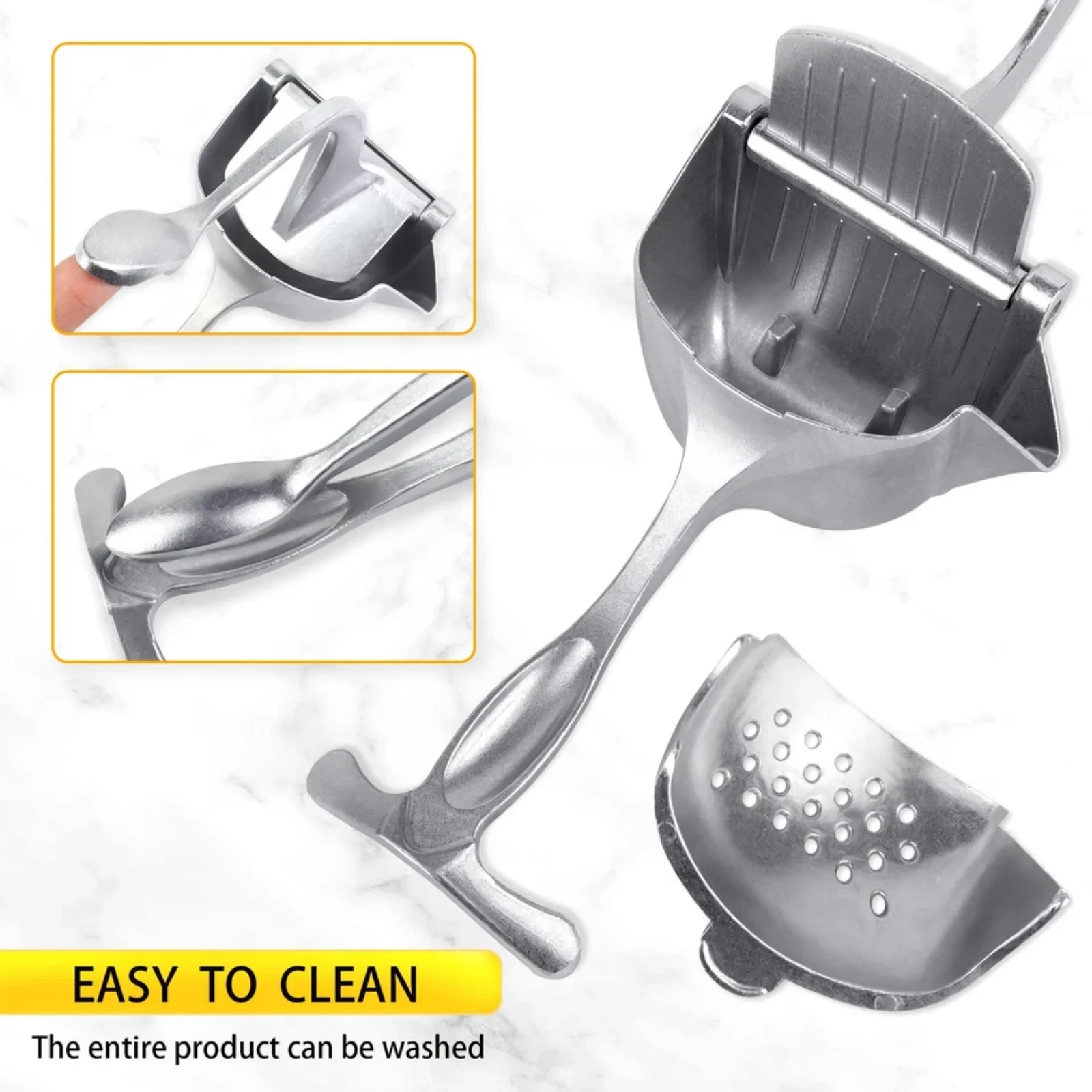 Lemon Squeezer Stainless Steel Manual Citrus Press Juicer Heavy Duty Rustproof view 8