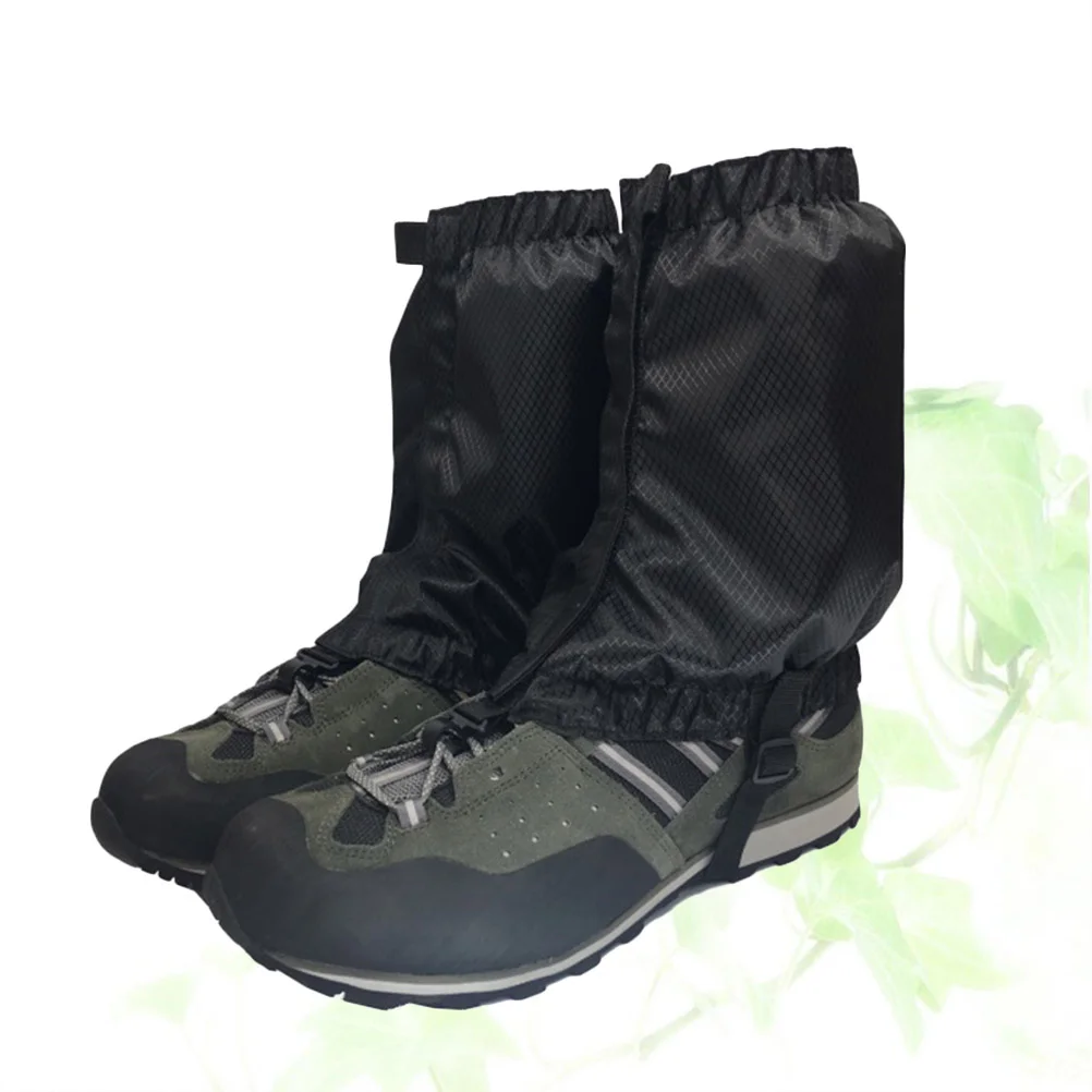 

Snow Boots Waterproof Walking Gaiter Gaiters for Outdoor Hiking on Foot Black Ankle Travel