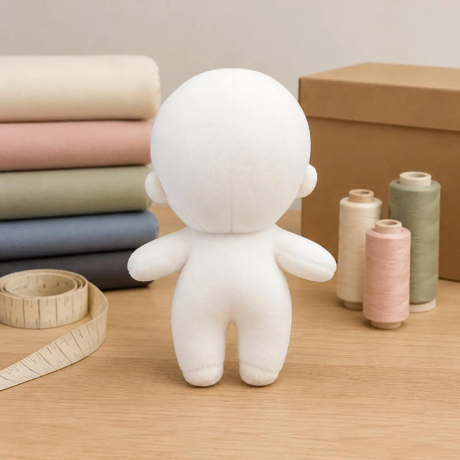 Blank DIY Plush Doll Body Soft Stuffed Craft Figure for Play House Accessories and Children’s Toys view 6