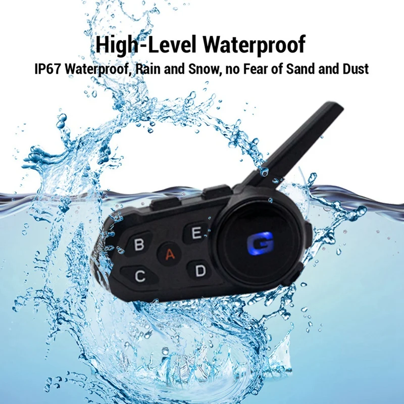 Waterproof And Noise Reduction Headset Car Bluetooth Headset Universal Motorcycle Supplies