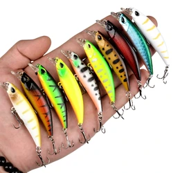 1Pcs Minnow Fishing Lures 4g 6cm Wobbler Slow Sinking Artificial Plastic Hard Bait Crankbait Bass Pike Pesca Fishing Tackle