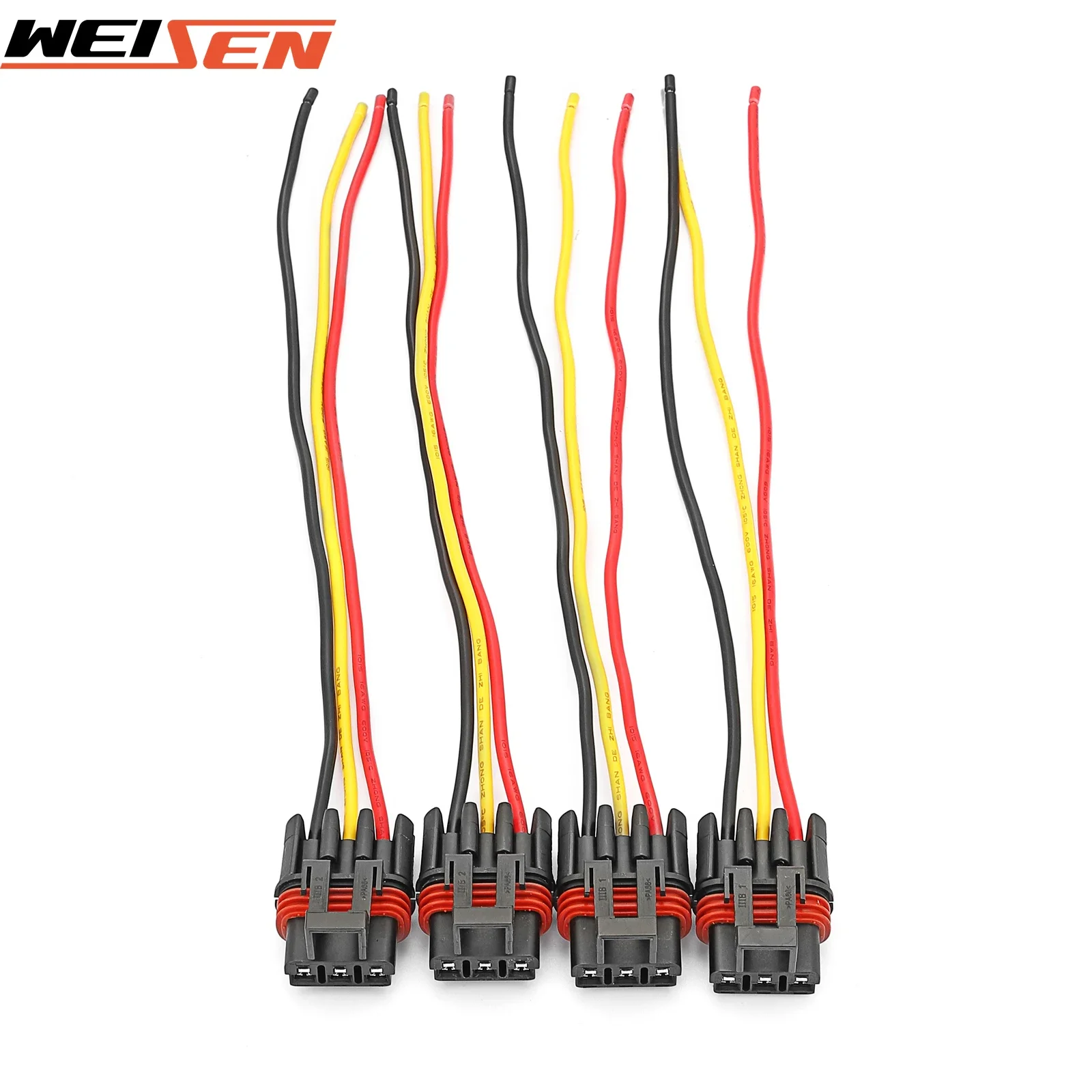 4pcs UTV Pulse Power Bus Bar Pigtail Connector Plug Wire Wiring Harness for Polaris General Ranger XP 1000 Trail Turbo PRO