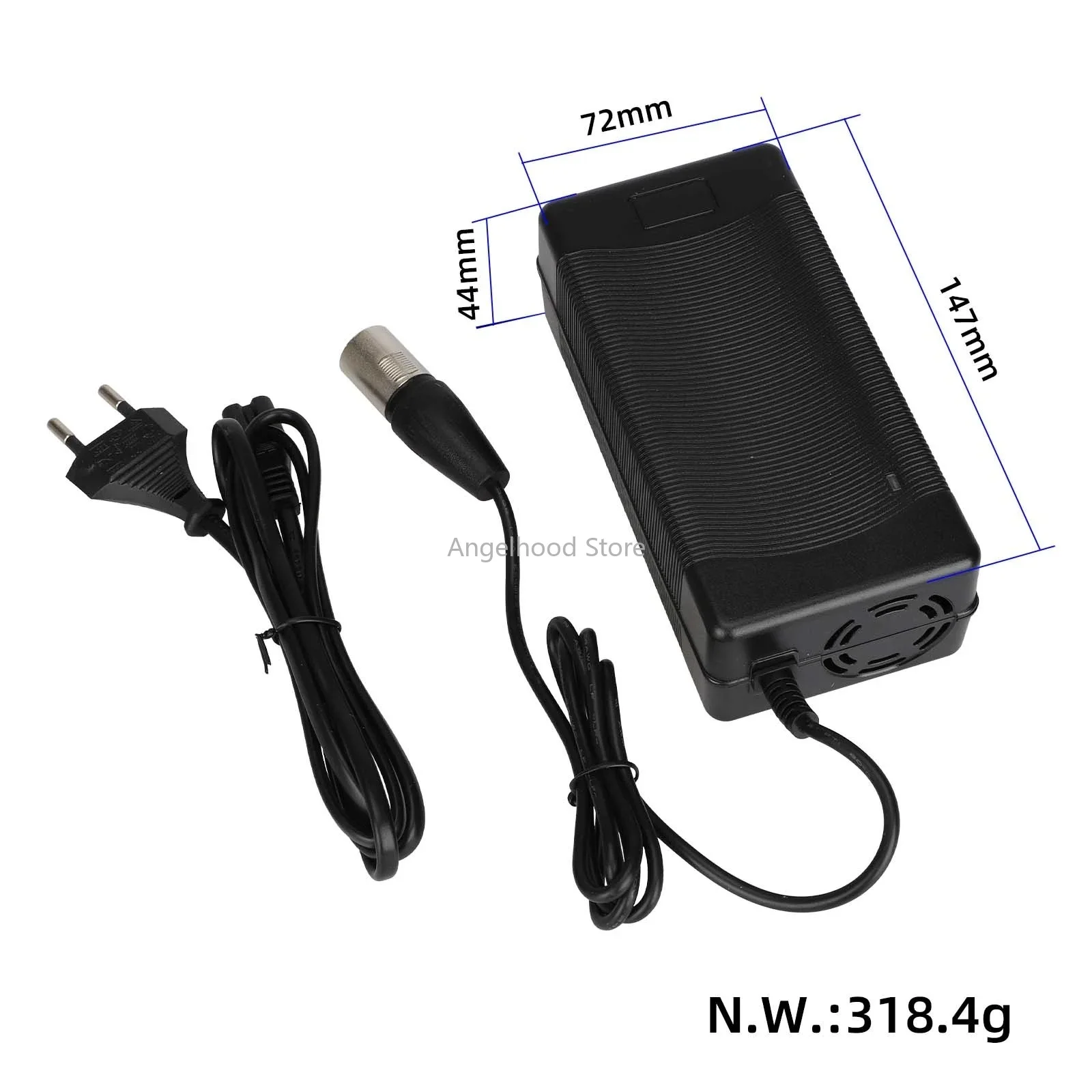 3 Pin 54.6V2A European Standard Charger Power Cord Accessory for Electric Bicycle and Electric Scooter Charger Accessories