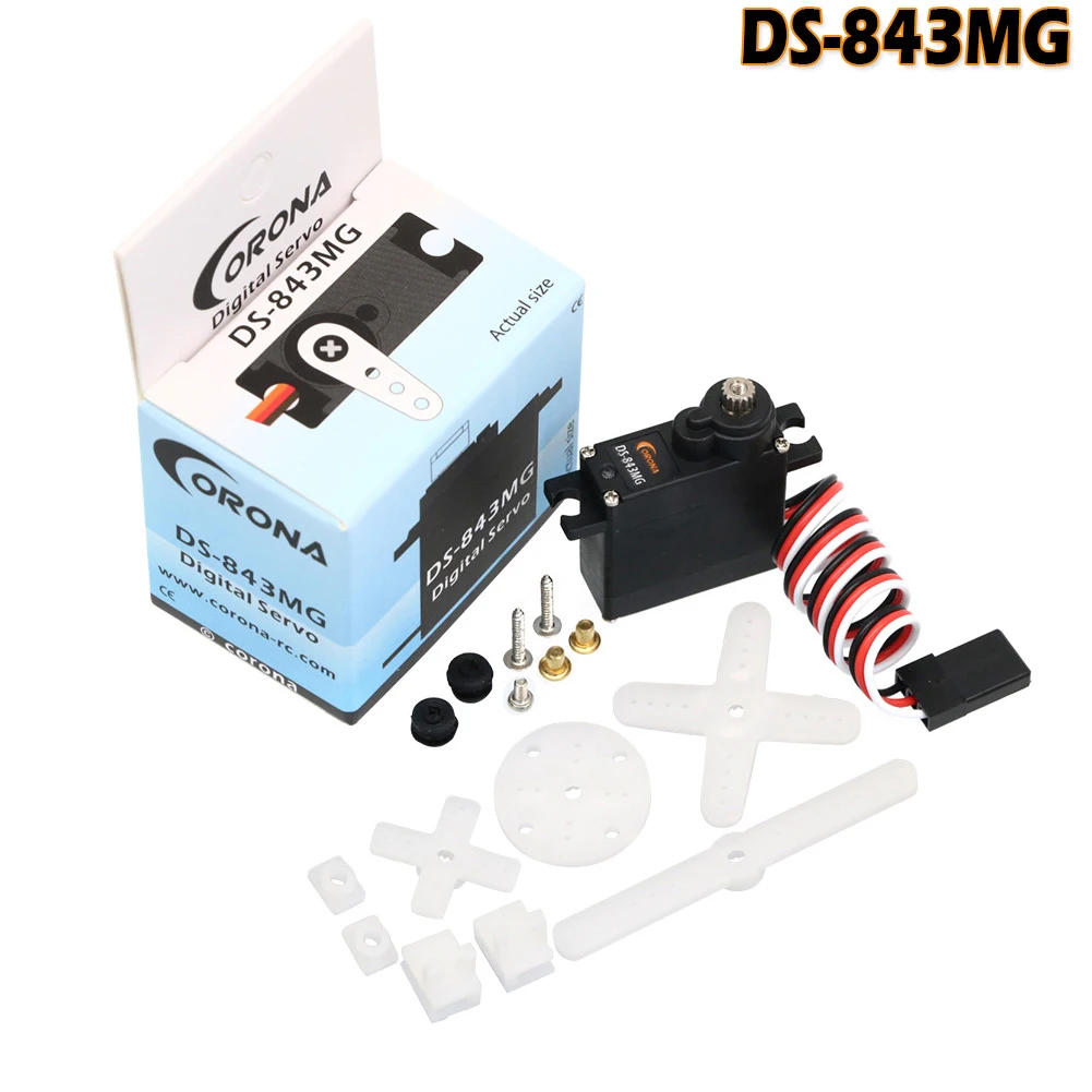 Corona DS843MG DS-843MG Micro Servo digitale a coppia elevata 11.5g / 0.10sec /4.8kg / Per RC Toy Car Aereo Modello di robot fai da te
