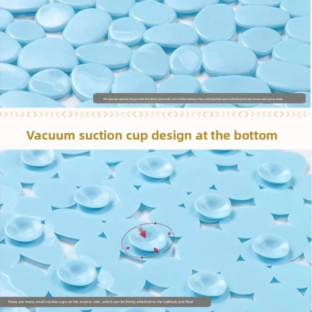 

New Non-Slip Bathroom Mat PVC Waterproof Floor Shower Mats Slip-Resistant Safety Bathtub Beside Mat