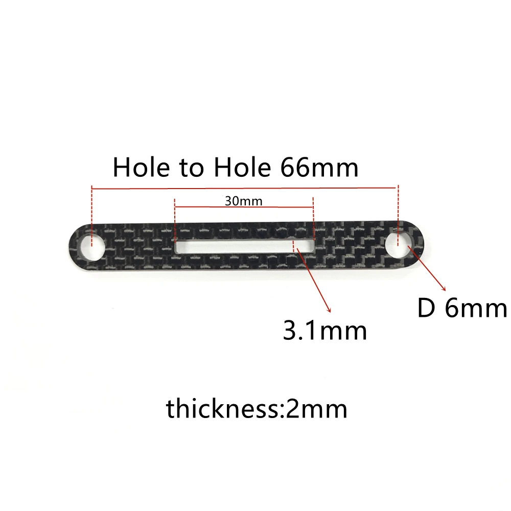 Supporto per carrozzeria anteriore posteriore in fibra di carbonio Traversa Supporto per carrozzeria invisibile 54783 per Tamiya TT02 XV01 XV02 RC Car Upgrade Par