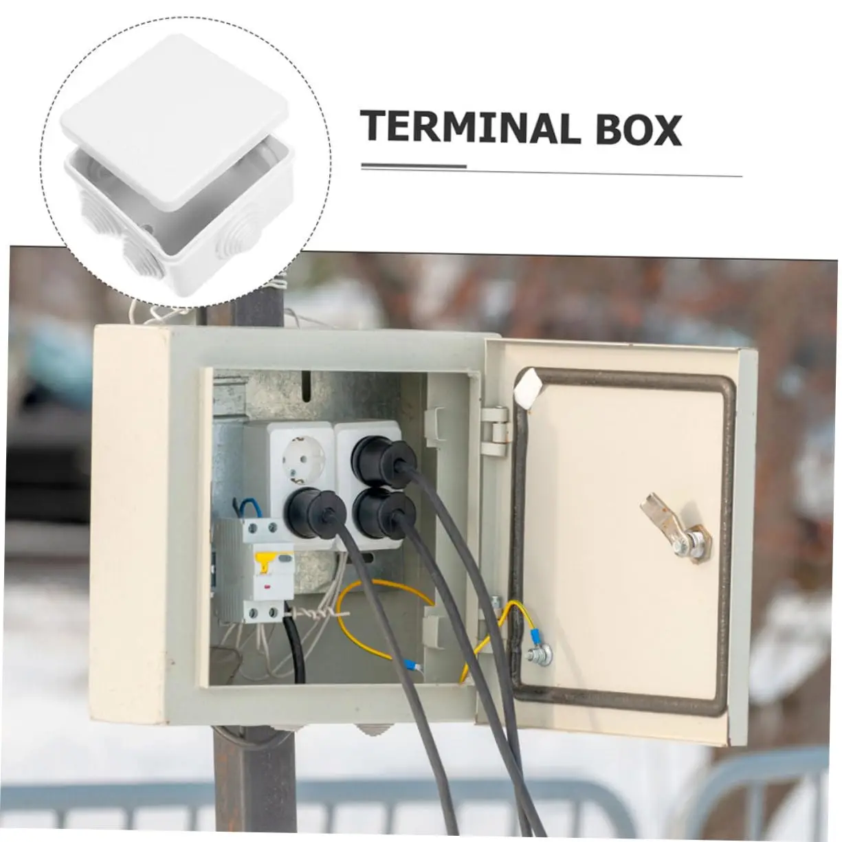 1/10pc RA White Waterproof IP65 DIY Power Case Junction Box Indoor Wire Shell Electric Control Cable Branch for Home Automation image 4