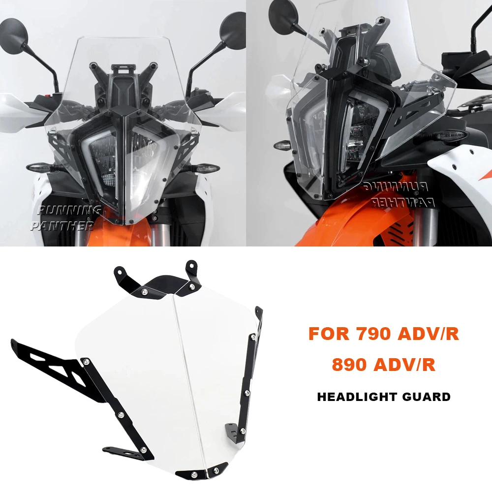 

Для 890 Adventure ADV R 790 ADVENTURE Adv R 2023 2024, новая защитная крышка для передней фары мотоцикла