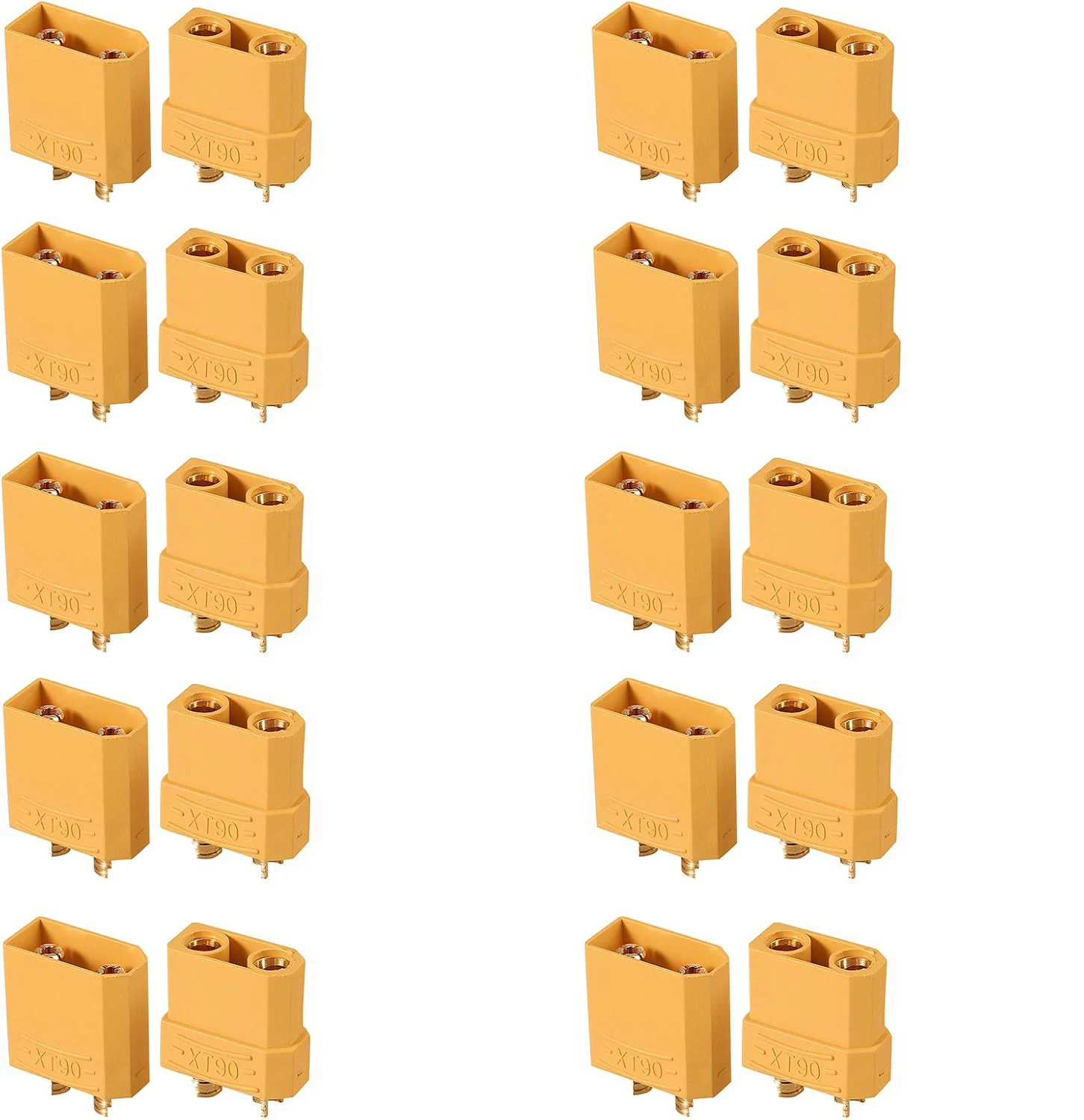 10 Stücke/5 paar XT90 Stecker Update XT90S Anti-Funken Männlich Weiblich für RC FPV Lipo Batterie ESC Ladegerät Blei