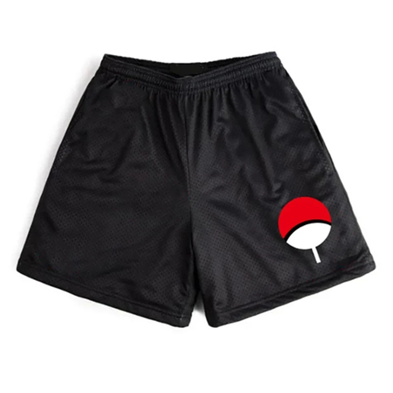 Anime Workout Gym Shorts for Men Quick Dry Breathable Casual Athletic Shorts with Pockets 5 Inch Summer Running Training Fitness