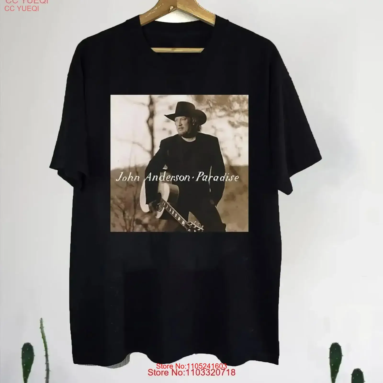 

John Anderson Paradise Album Adult Cotton T Shirt BL2 571 vintage Washed Top For Everyday Wear graphic fashion Soft vintage
