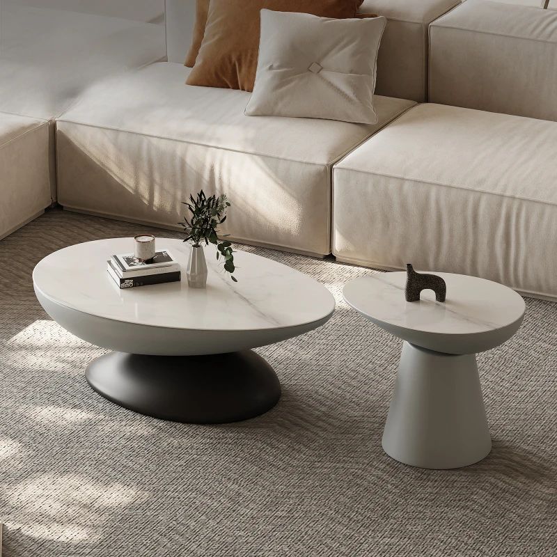 /Nordic Luxury Coffee Table Living Room Modern Curve Premium Side Tables Round Stacking Italian Mesa De Centro Home Furniture