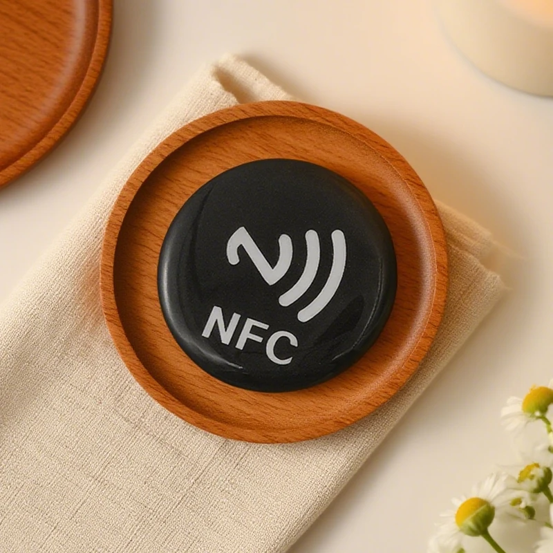 10 pz Tag NFC Ntag 213 Chip 13.56 Mhz Leggibile Scrivibile Adesivi Tag Adesivo Del Telefono Biglietto Da Visita Digitale NFC Micro Tag