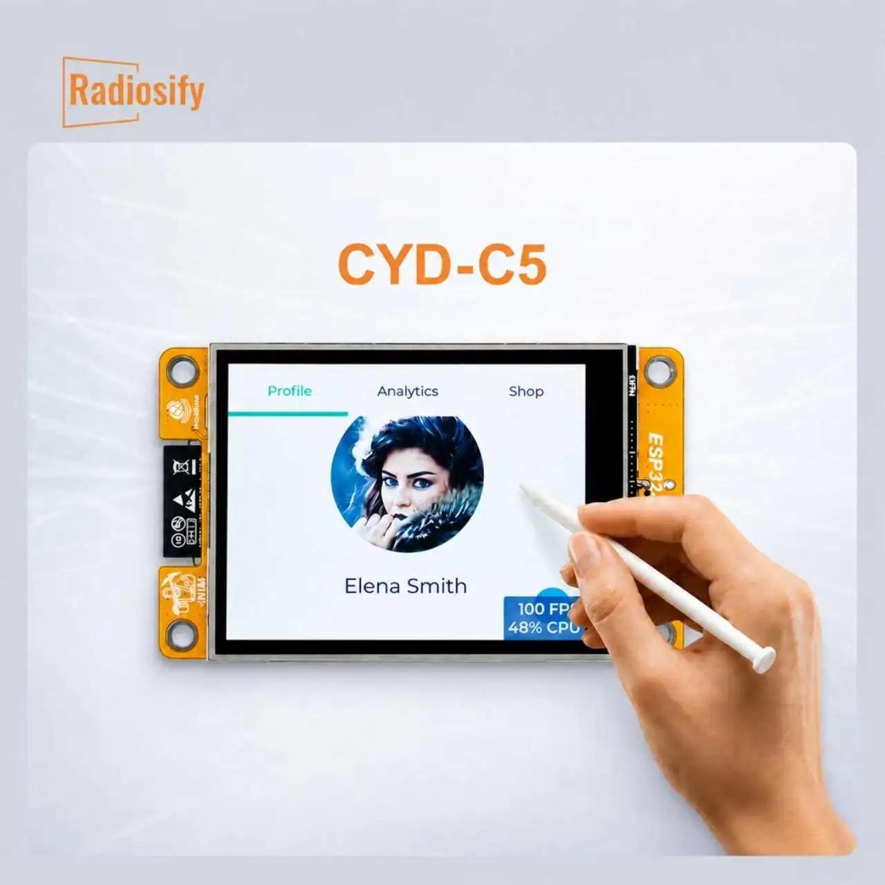 

CYD-C5 ESP32-C5 WiFi 6 Matter Thread ZigBee BLE5.3 2.8 Inch TFT Touch Screen Arduino IoT Dev Board