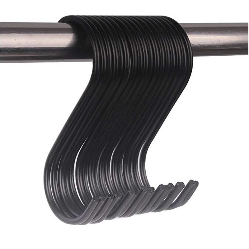3-Pack Zwarte Ronde Zware S Vormige Haken Keuken S Type Haken