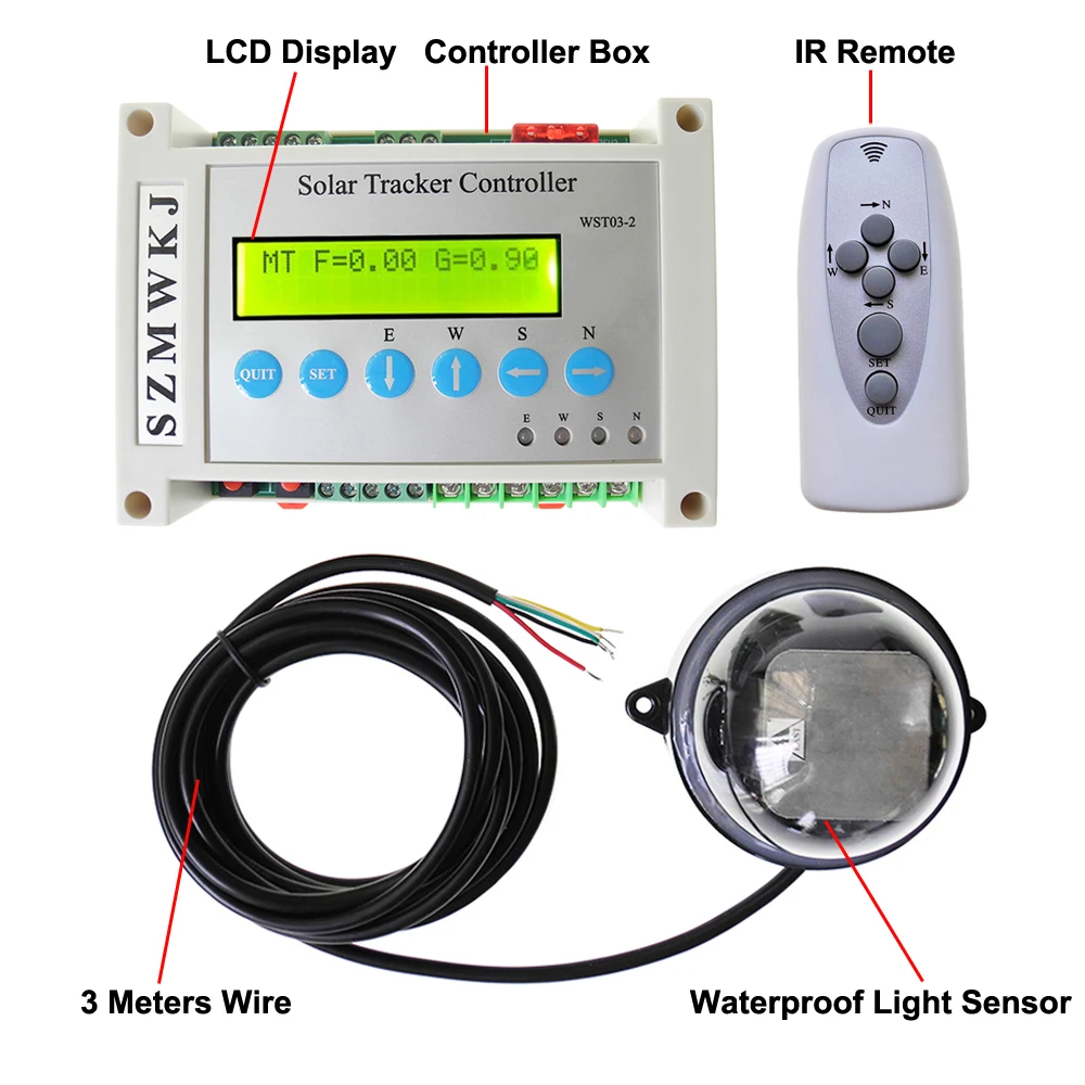 Complete Dual Axis Solar Tracking Kit & 2*12\