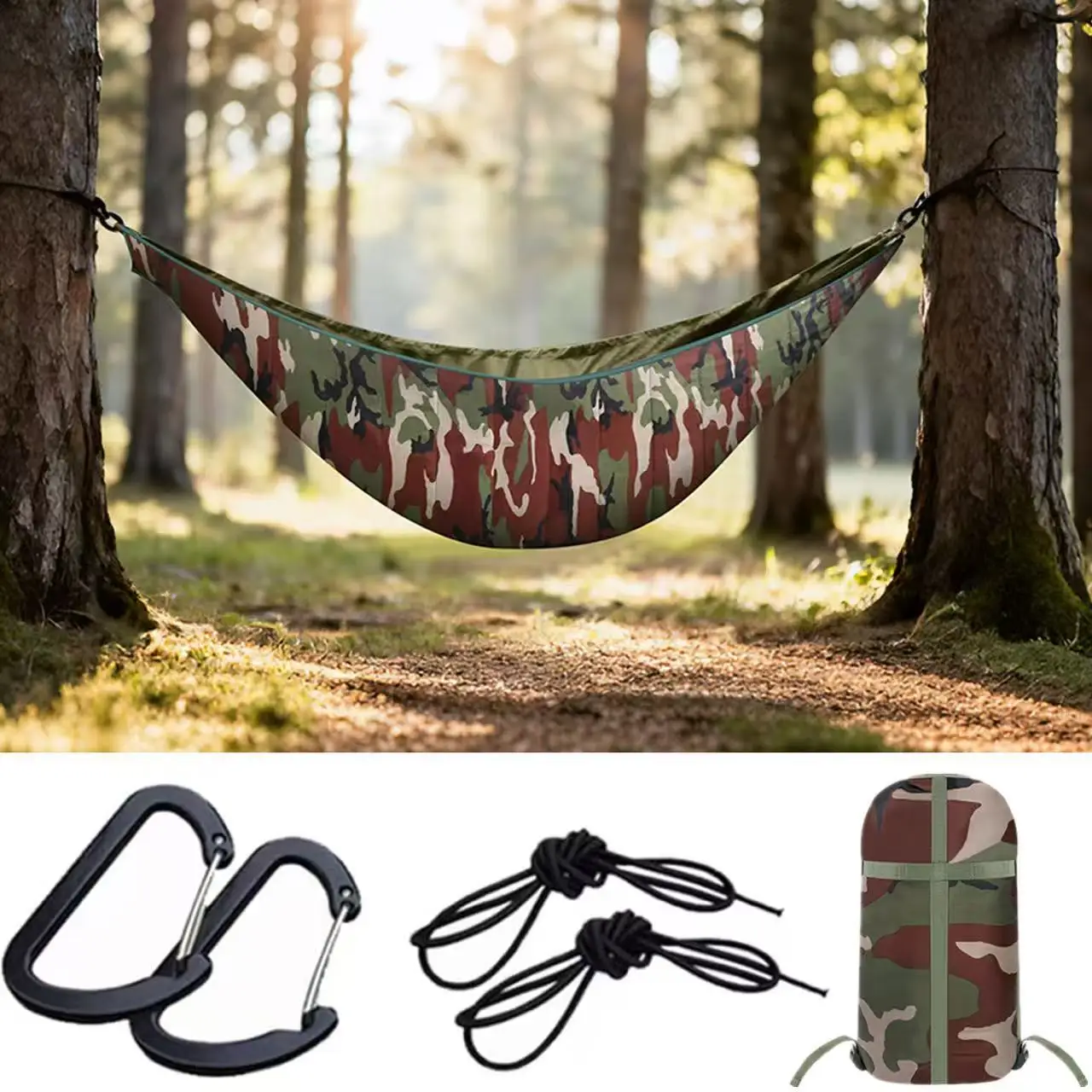 Ultralight Outdoor Hammock Underquilt All Season Full Size Warm Hammock Sleeping Bag Hiking and Backpacking Outdoor Supplies image 2