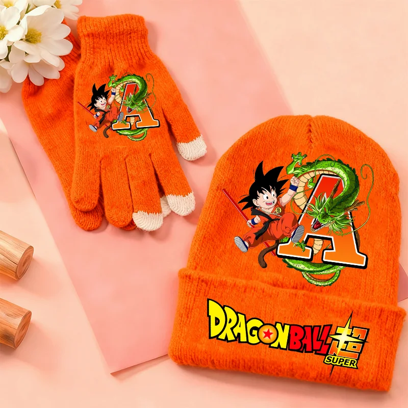 Перчатки-с-шариками-и-драконами-вязаная-шапка-перчатки-с-мультяшным-принтом-Гоку-детские-зимние-уличные-теплые-велосипедные-лыжные-перчатки-кепка-подарки-на-день-рождения-для-детей
