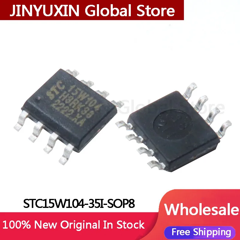 10-100Pcs New STC15W104 15W104 35I SOP8 Microcontroller Chip Wholesale