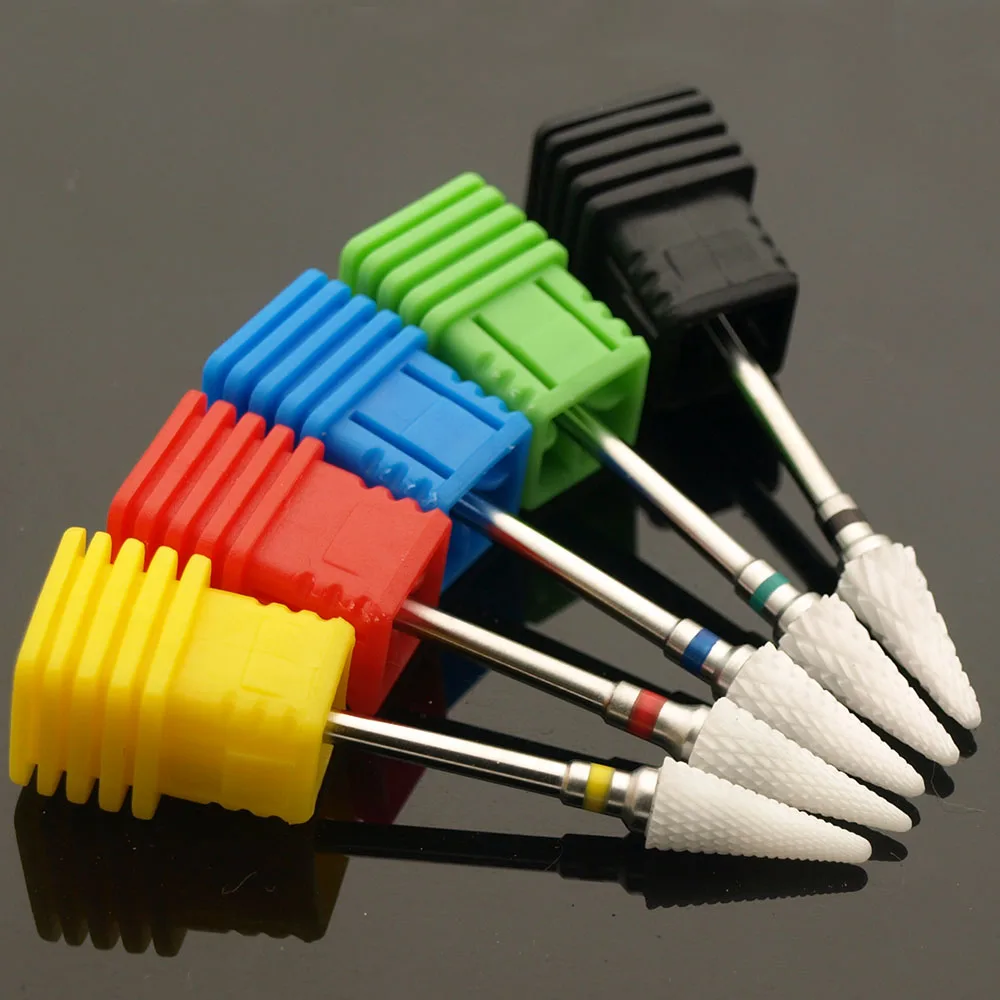 مخروط السيراميك كربيد مسمار مثقاب الخشب تدوير لدغ طحن أداة قص الأظافر بت آلة الحفر الكهربائية لأدوات مانيكير وباديكير #2