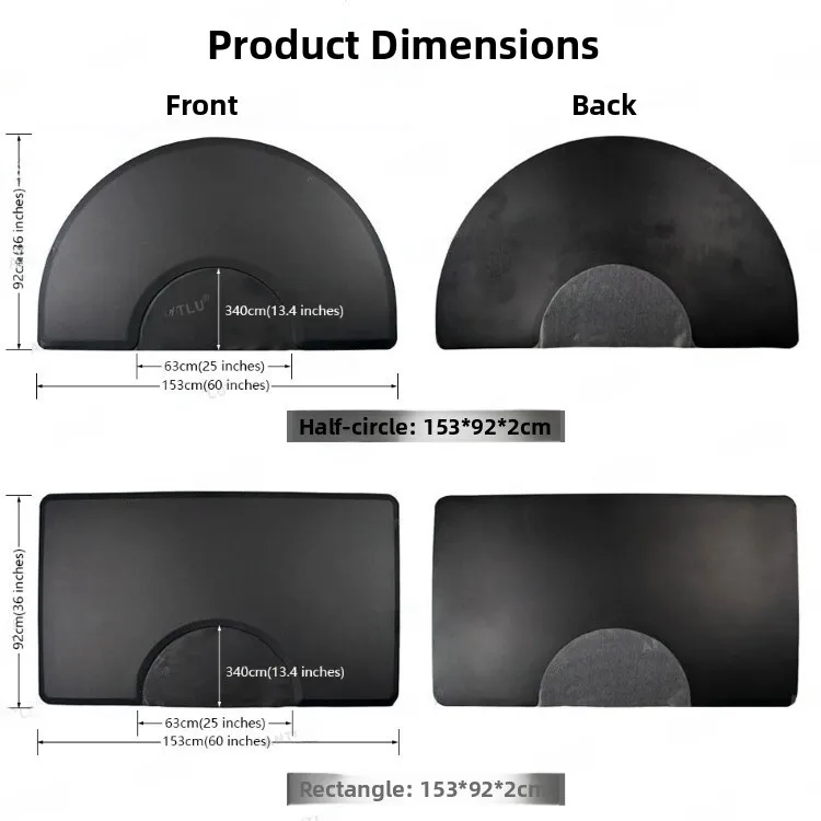 

Anti-Fatigue Hair Salon Mat Non-Sti Hair Floor Mat PU Anti-Slip Haircut Str Relief und Mat Personal Care Equipment
