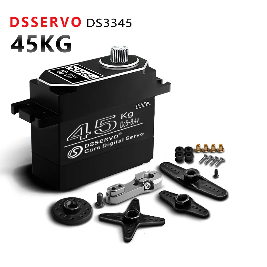 Dsservo DS3335/DS3345 High Torque Metal Gear IP67 Wasserdichtes Servo für 1/8 1/10 RC Crawler Car SCX10 TRX4