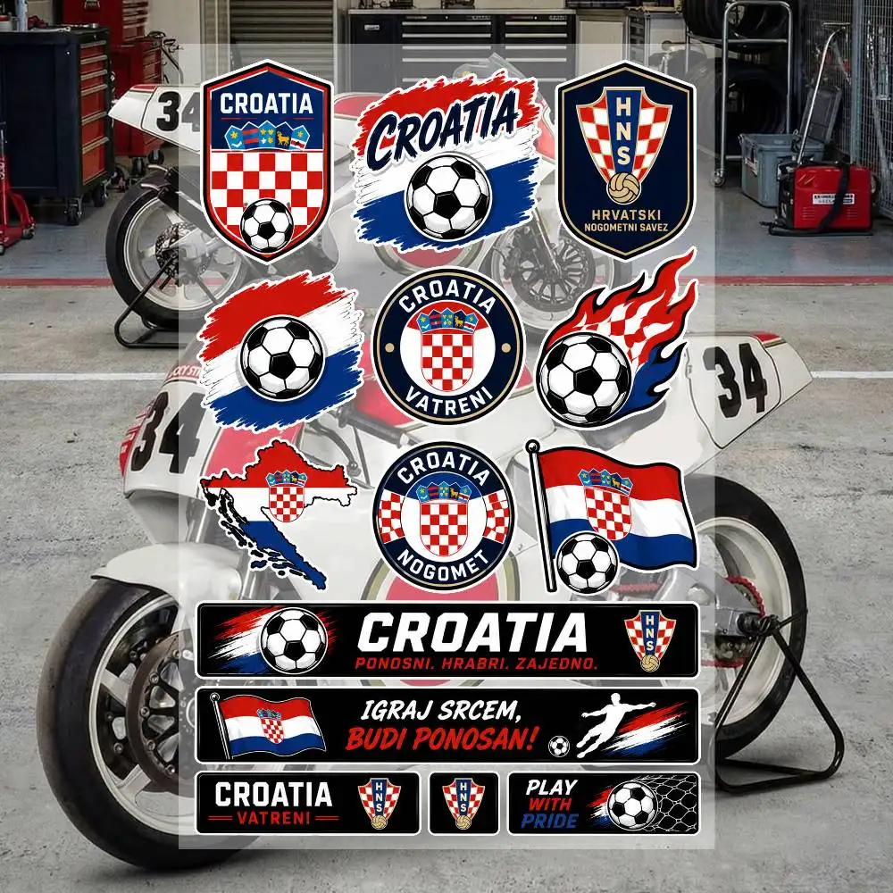 C-roatia Aesthetic Graffiti Waterproof PVC Stickers for Car Motorcycle Skateboard Helmet Notebook
