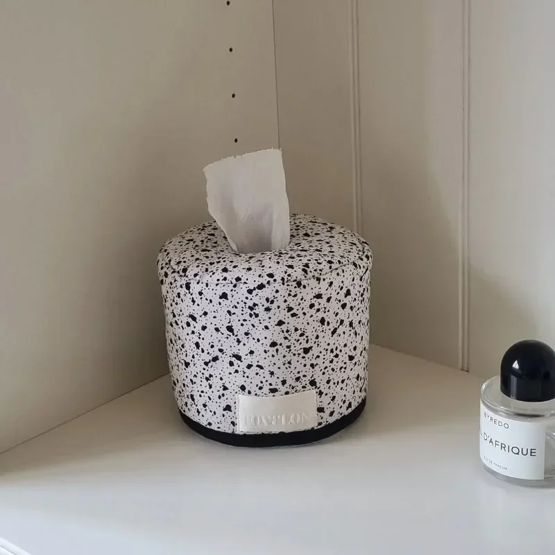 Splash Ink Tissue Pouch Vintage Wet Wipe Pouch Living Room Tissue Box Ins Aesthetic Bag Paper Holder Case view 5