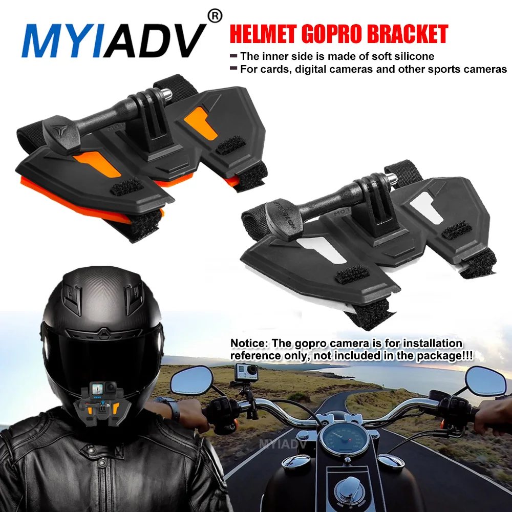 

Universal Motorcycle Helmet GoPro Mount Bracket Face Chin Camera Mounting Holder For All Motorbike Riding For BMW For Yamaha