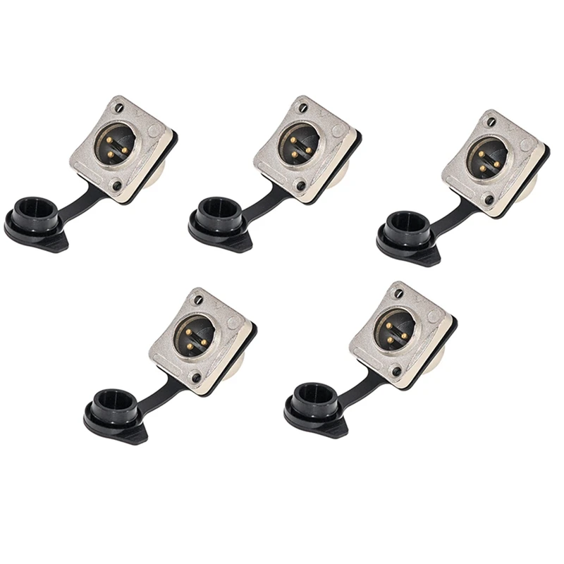 3 Pole Holder 3 Pole Waterproof Male And Female Microphone Audio Plug Xlr Balanced Threaded XLR Head Holder, Easy Install B