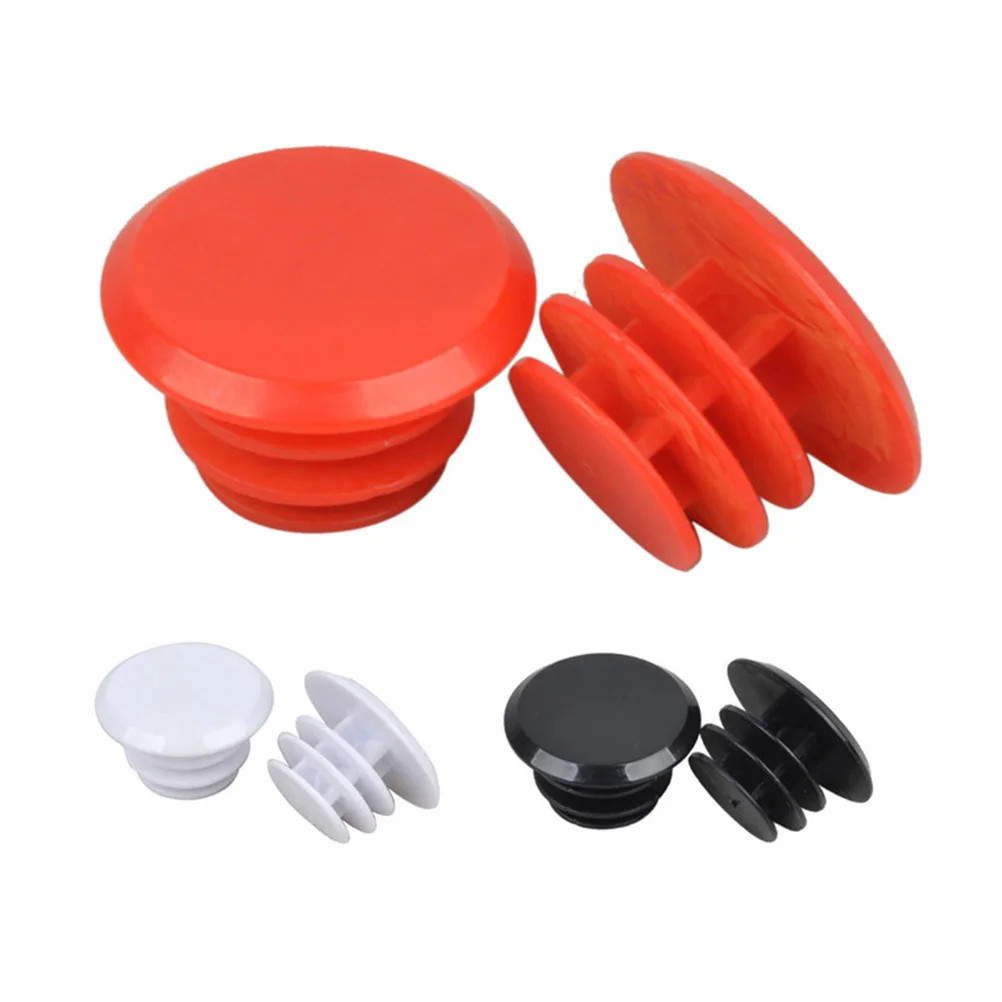 Bar End Plug Plastic Handlebar End Bike HandleBar Plug for Mountain Bike Road Bike (Red) bar ends