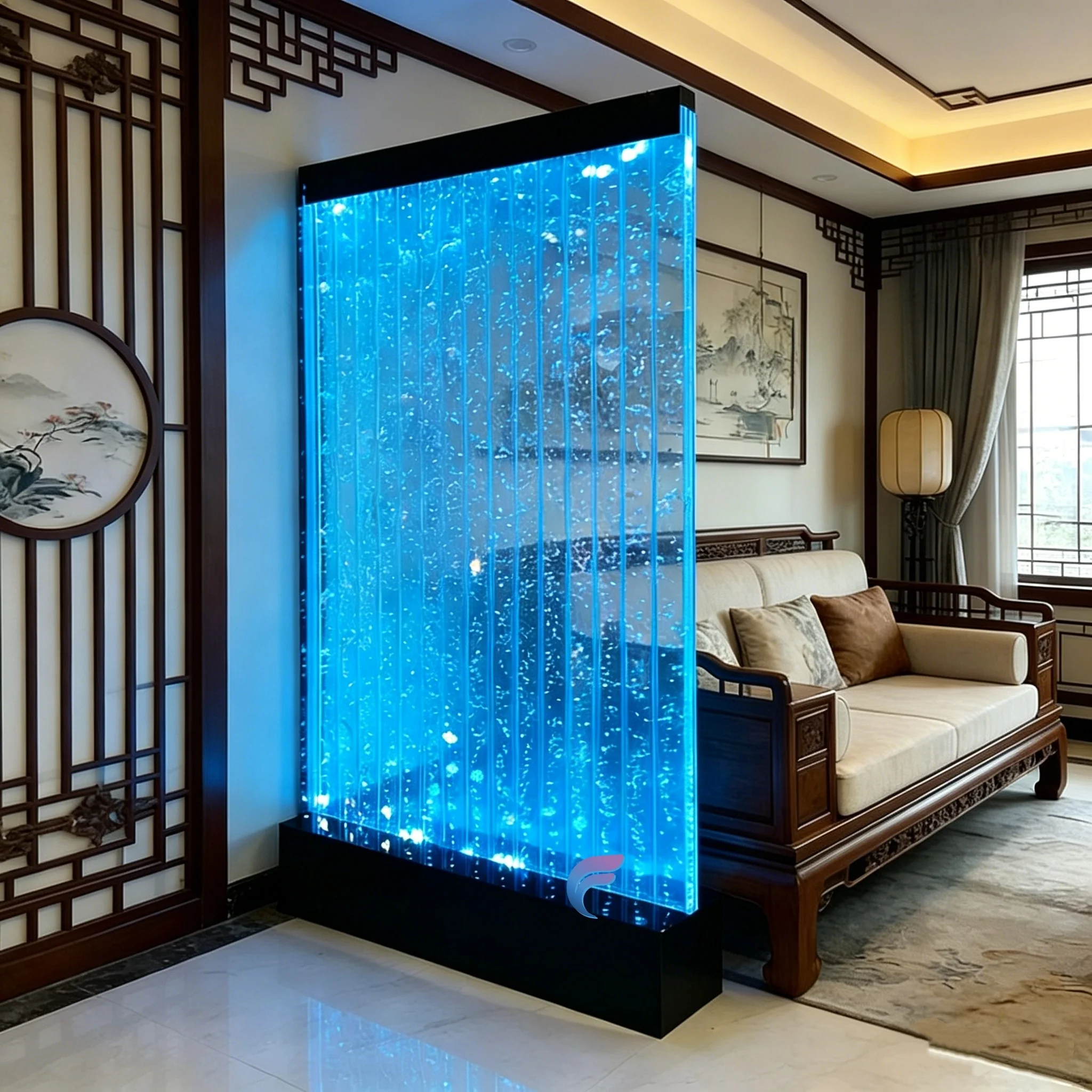 Decorative blister partition acrylic luminous room partition