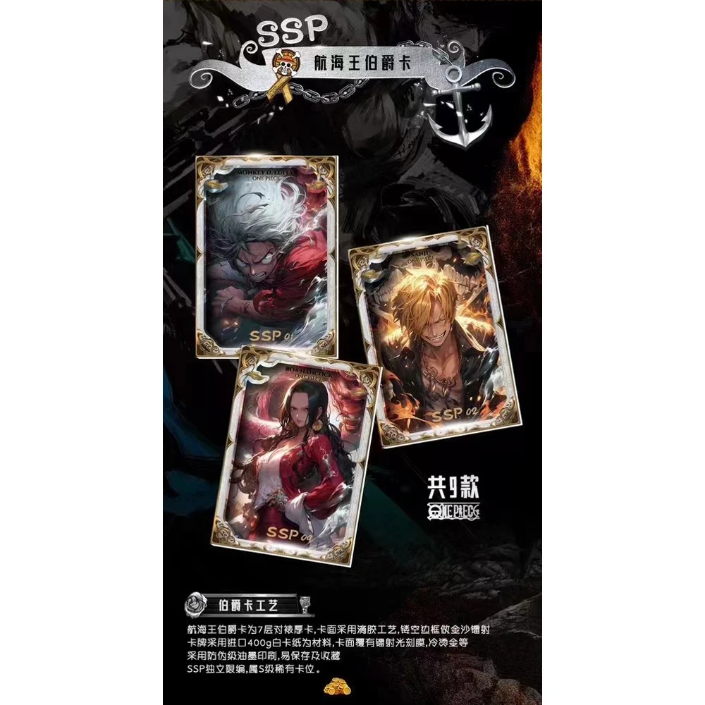 Anime One Piece Card Luffy SR SSR SSP Rare Collections Card Game CollectiblesChild birthday Gift Toy Card