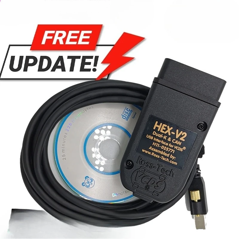 2026 أحدث VCDS 25.3 VAG أداة الماسح الضوئي كابل Obd2 التشخيص متعدد اللغات عرافة V2 Wesheu VCDS VAG COM 24.7 لأودي سكودا VW #1