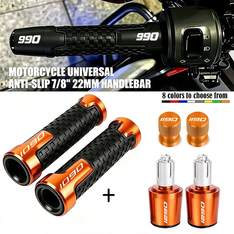 Motorcycle Handle Bar Handlebar Grips Cap End handle Plugs Tire Valve Stem Cap For KTM Duke 990 1190 1290 1090 SUPER Adventure