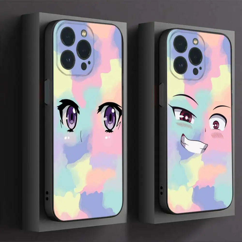 

Rainbow Eyes Phone Case For IPhone16 15 14 13 12 Mini 11 Pro XS Max X XR SE5 6 7 8 Plus Soft Silicone Cover
