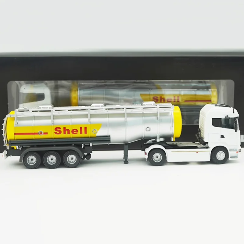 Pressofuso in scala 1:50 in lega R420 petrolio camion da trasporto modello prodotto finito simulazione collezione di giocattoli regalo display statico