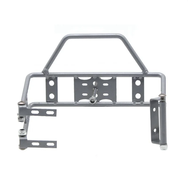 ABKQ-For Wrangler Trx4 Defender Scx10 90046 90047 Simulation Climbing Car Stinger Metal Rear Bumper Spare Tire Frame
