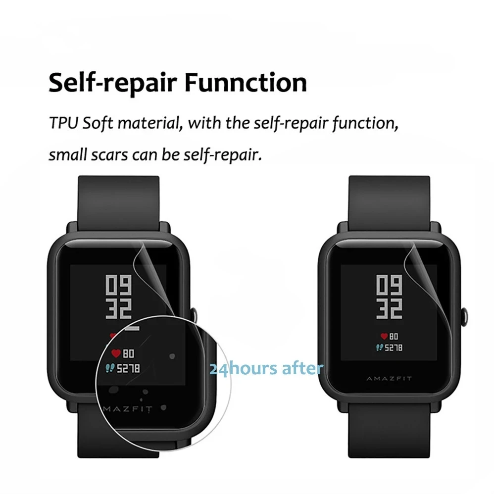 Soft TPU Screen Protector Film For Amazfit GTR 2 2E 4 3 Pro BiP S Lite 3 Pro GTS 2 2E 3 4 mini PoP Pace Verge Stratos 2 3 T-Rex