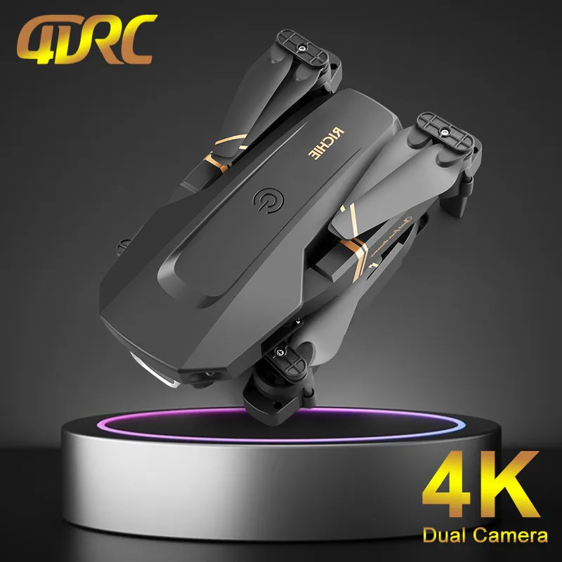 

New 4DRC Mini Drone with Wide Angle HD 4K 1080P Dual Camera WIFI FPV Dron Foldable RC Quadcopter for Beginner Gifts Toys