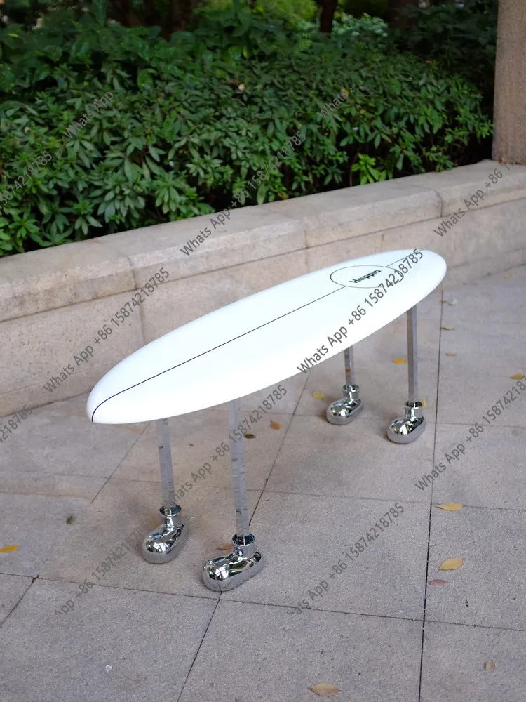 bedside stool restaurant long stool soft shoe changing art high-end cloakroom light luxury designer