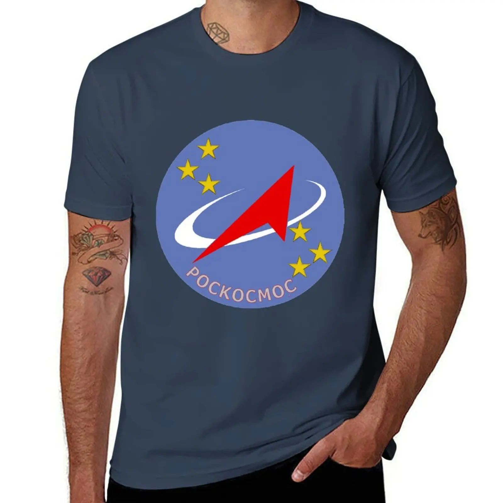 

Roscosmos Flight Suit Patch T-Shirt man t shirts high quality luxury brand graphic t shirts for man T-Shirt