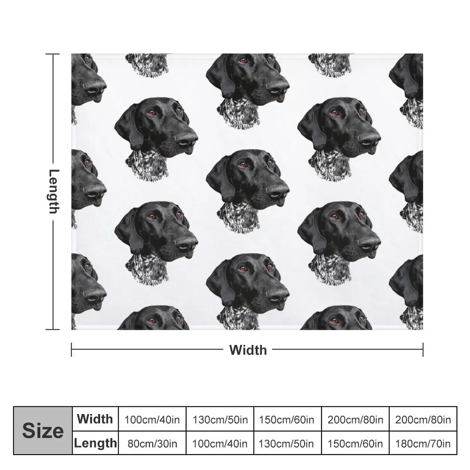 German Shorthaired Pointer Throw Blanket Camping Furrys Single Decorative Sofas Blankets